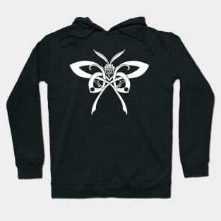 Luna Moth Knot - Uncolored Hoodie